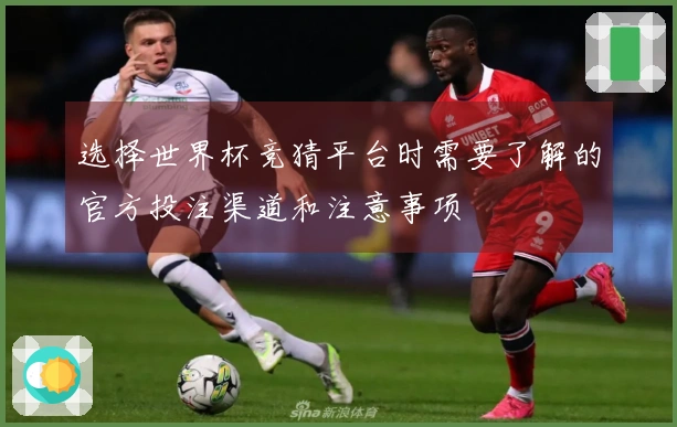 选择世界杯竞猜平台时需要了解的官方投注渠道和注意事项